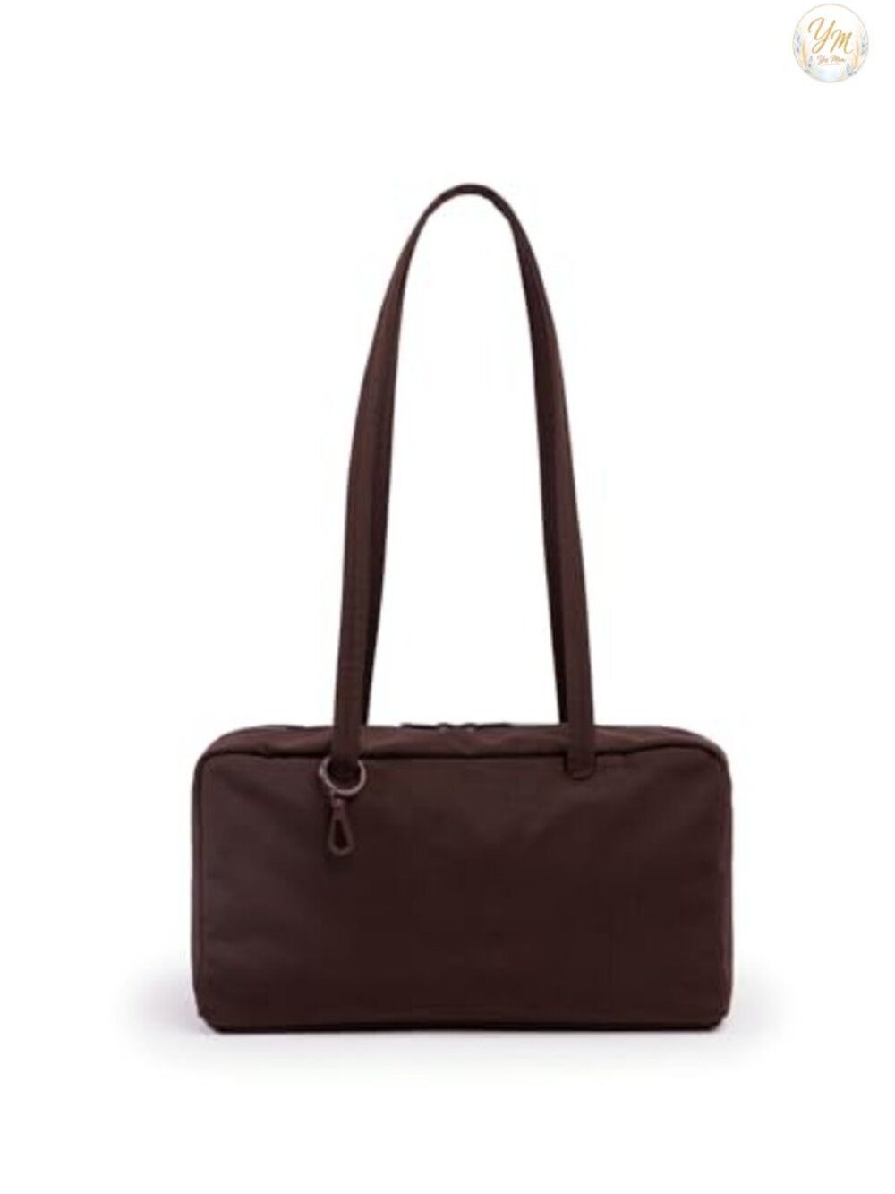 Recycled Nylon Bowler Bag with Shoulder Straps and Zip Pocket